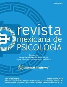 Revista Mexicana de Psicología (Psicologia). Vol. 31 núm. 1 Ene-Jun 2014 Soc. Mex. Psicología ISBN: 01856073_31_1