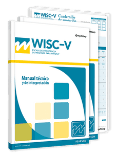 WISC-V, ESCALA DE INTELIGENCIA DE WECHSLER PARA NIÑOS-V Maletín PEARSON