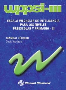 WPPSI III ESCALA INTELIGENCIA PREESCOLAR Versión en Empaque MALETIN