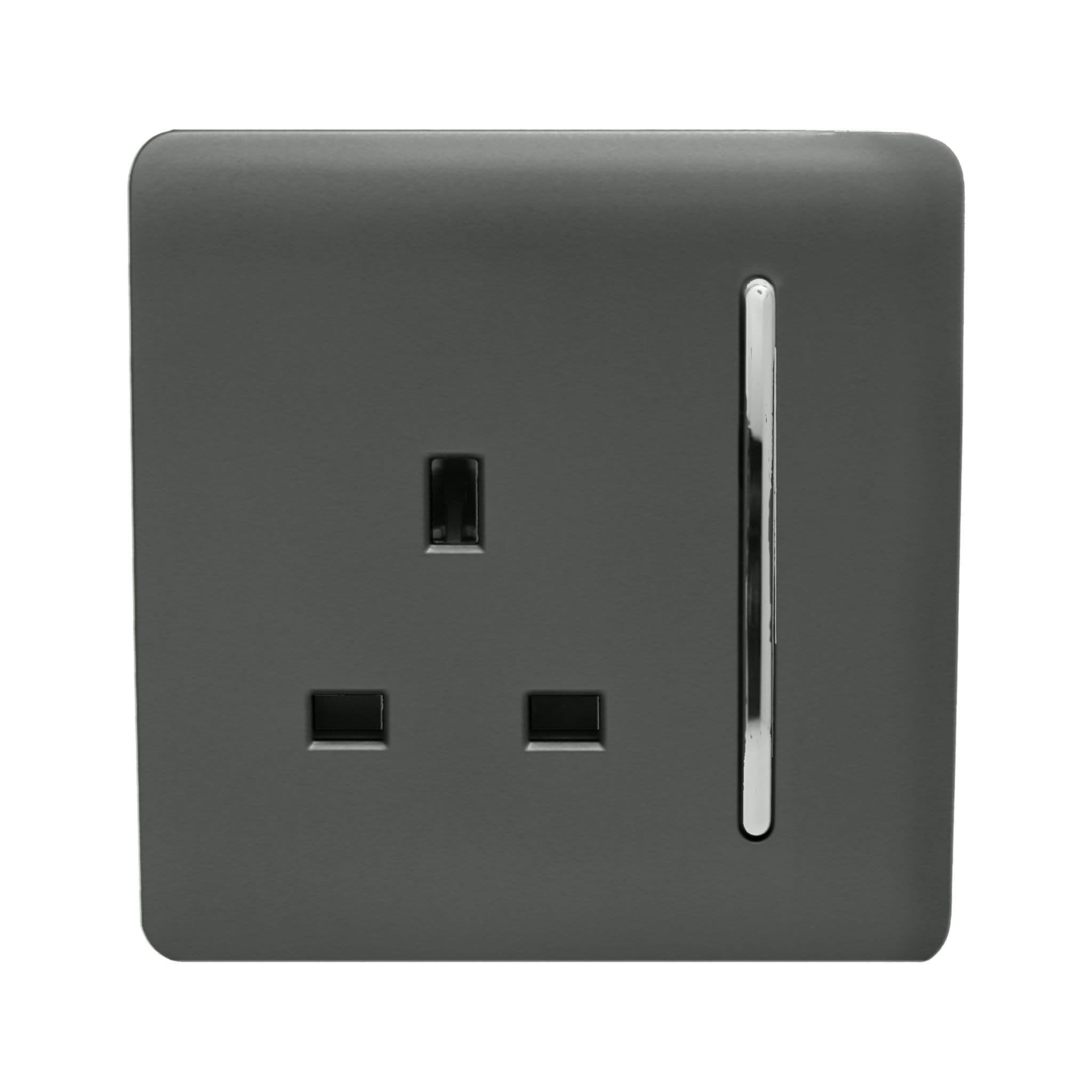 1 Gang 13 Amp Switched Plug Socket