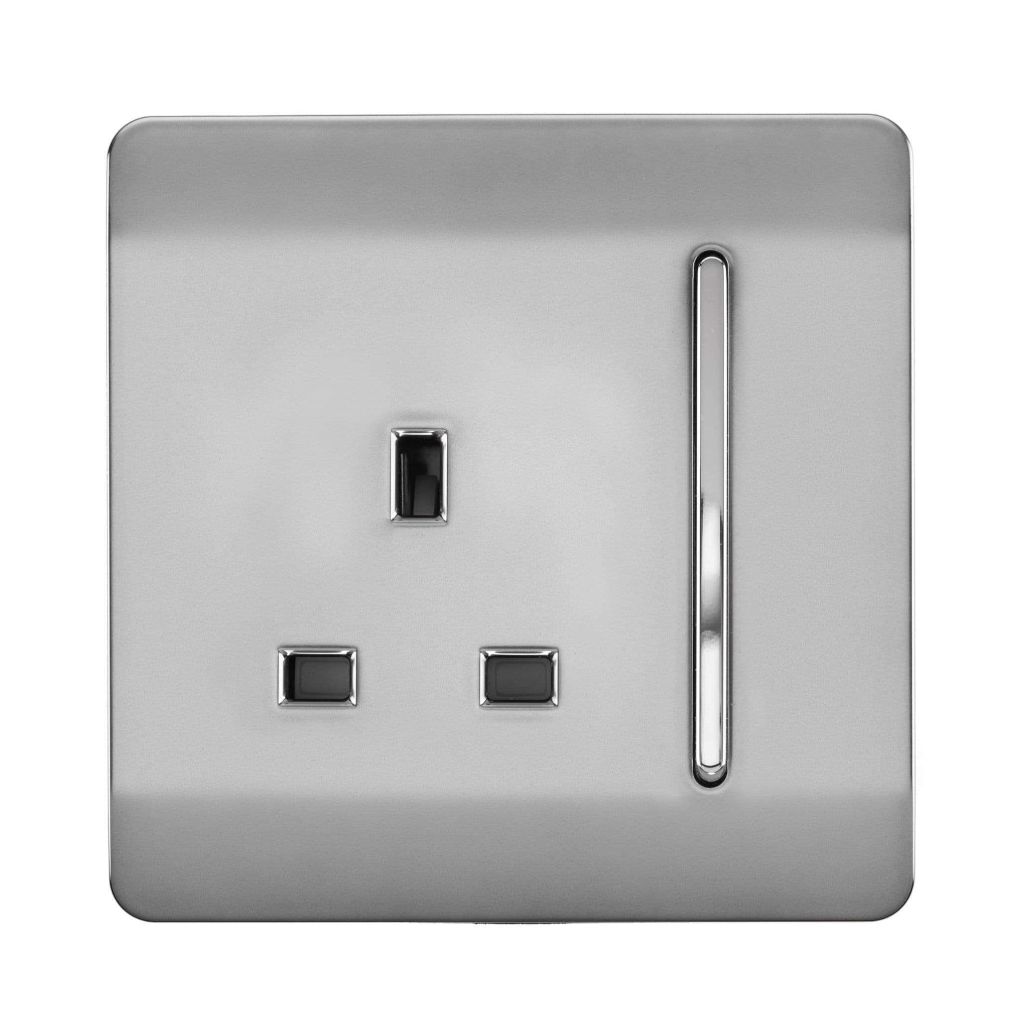 1 Gang 13 Amp Switched Plug Socket