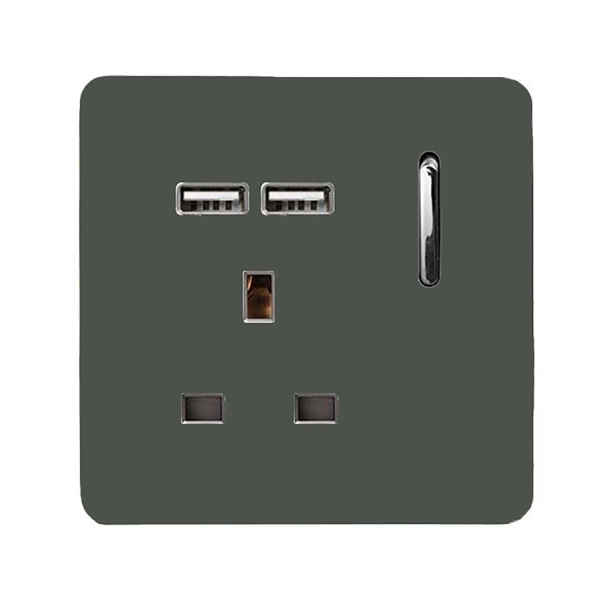 1 Gang USB 2100mA Plug Socket