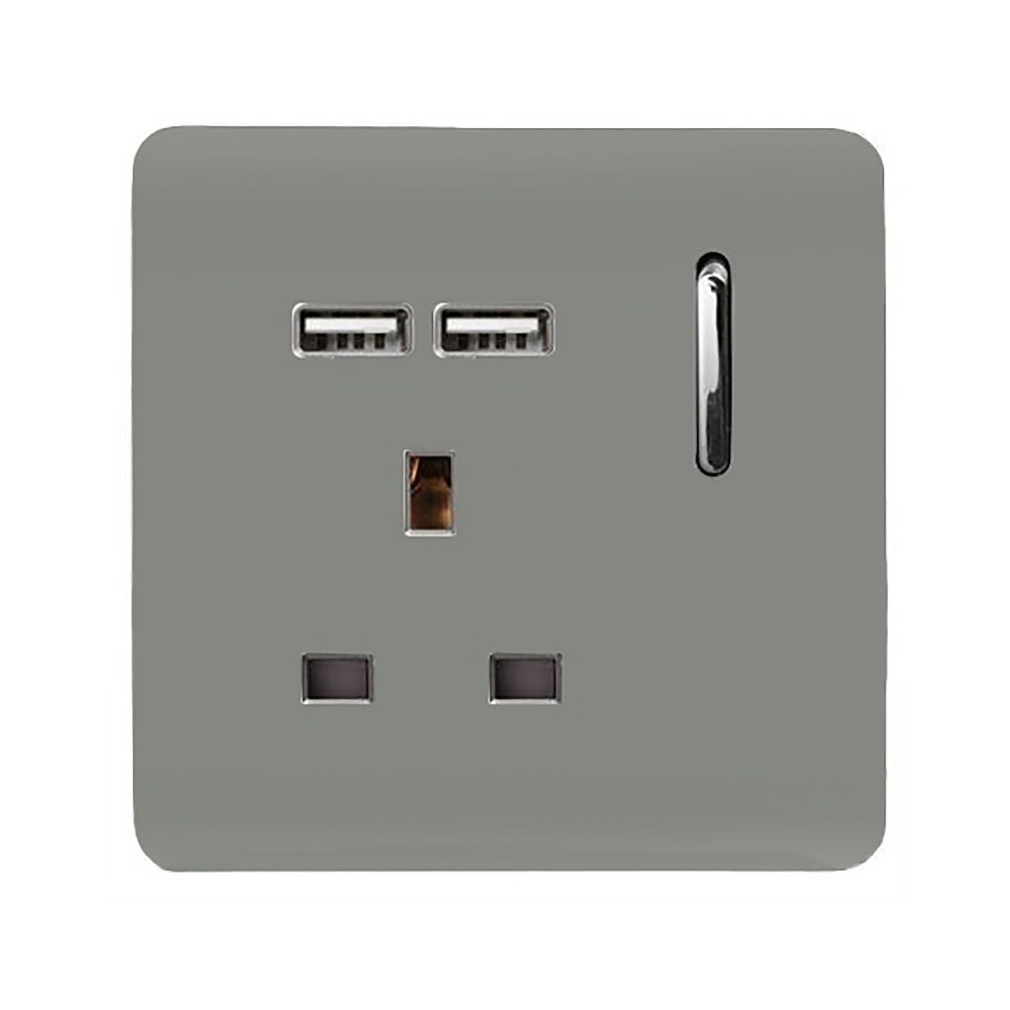 1 Gang USB 2100mA Plug Socket