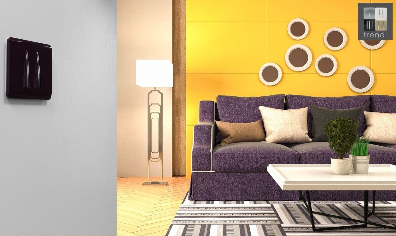 2 Gang 1 or 2 way Rocker Light Switch angle 5