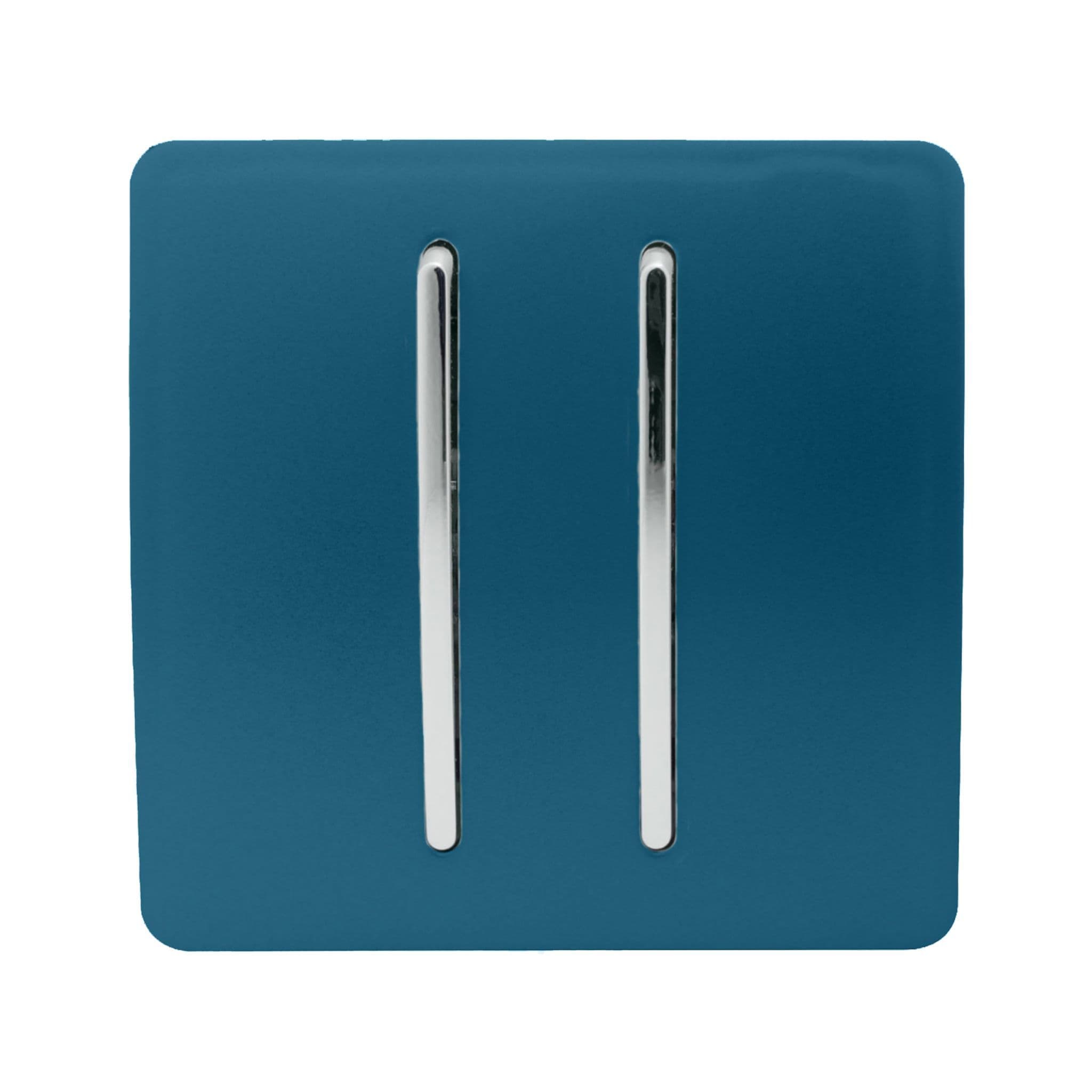 2 Gang 1 or 2 way Rocker Light Switch