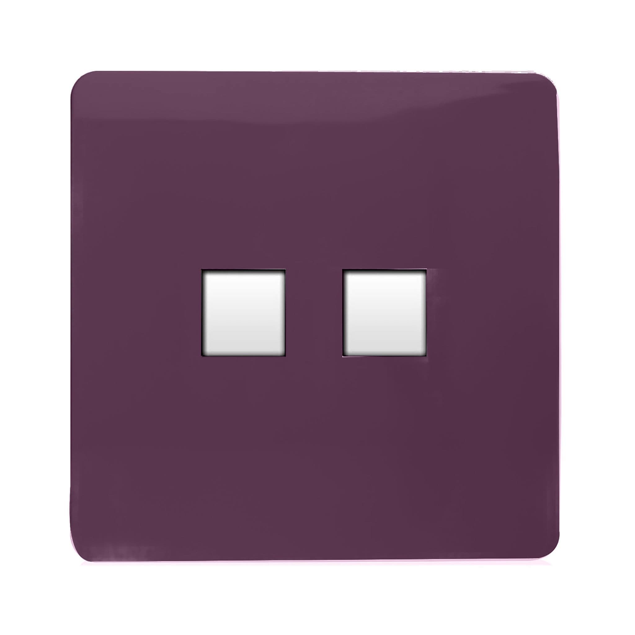 2 Gang Cat 3 Telephone Slave Socket