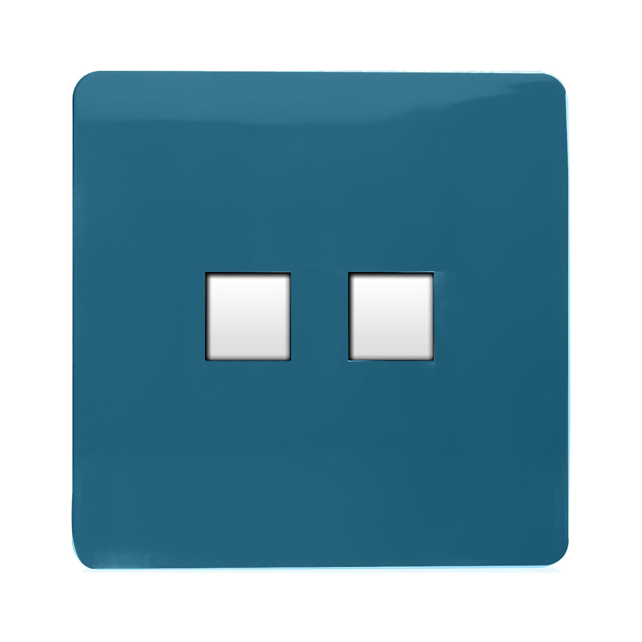 2 Gang Cat 3 Telephone Slave Socket