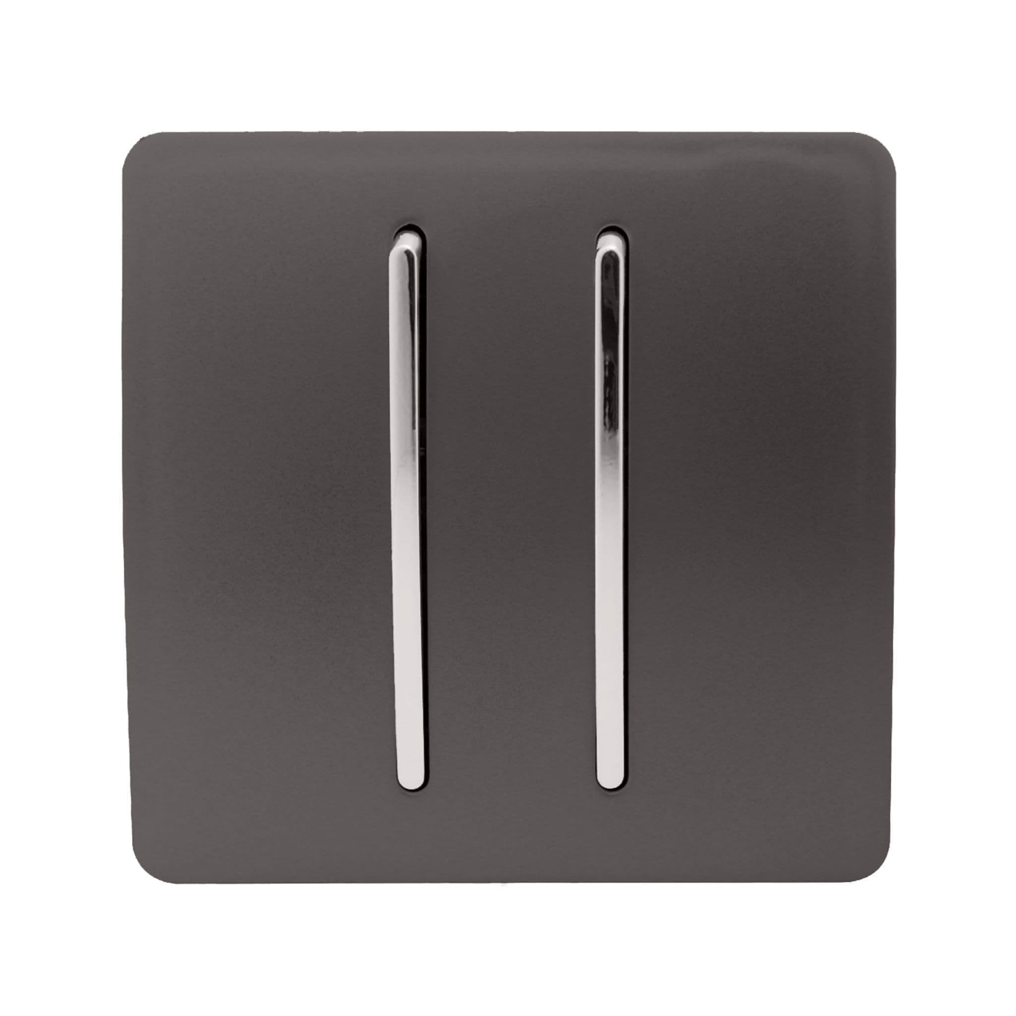 2 Gang Intermediate Rocker Light Switch