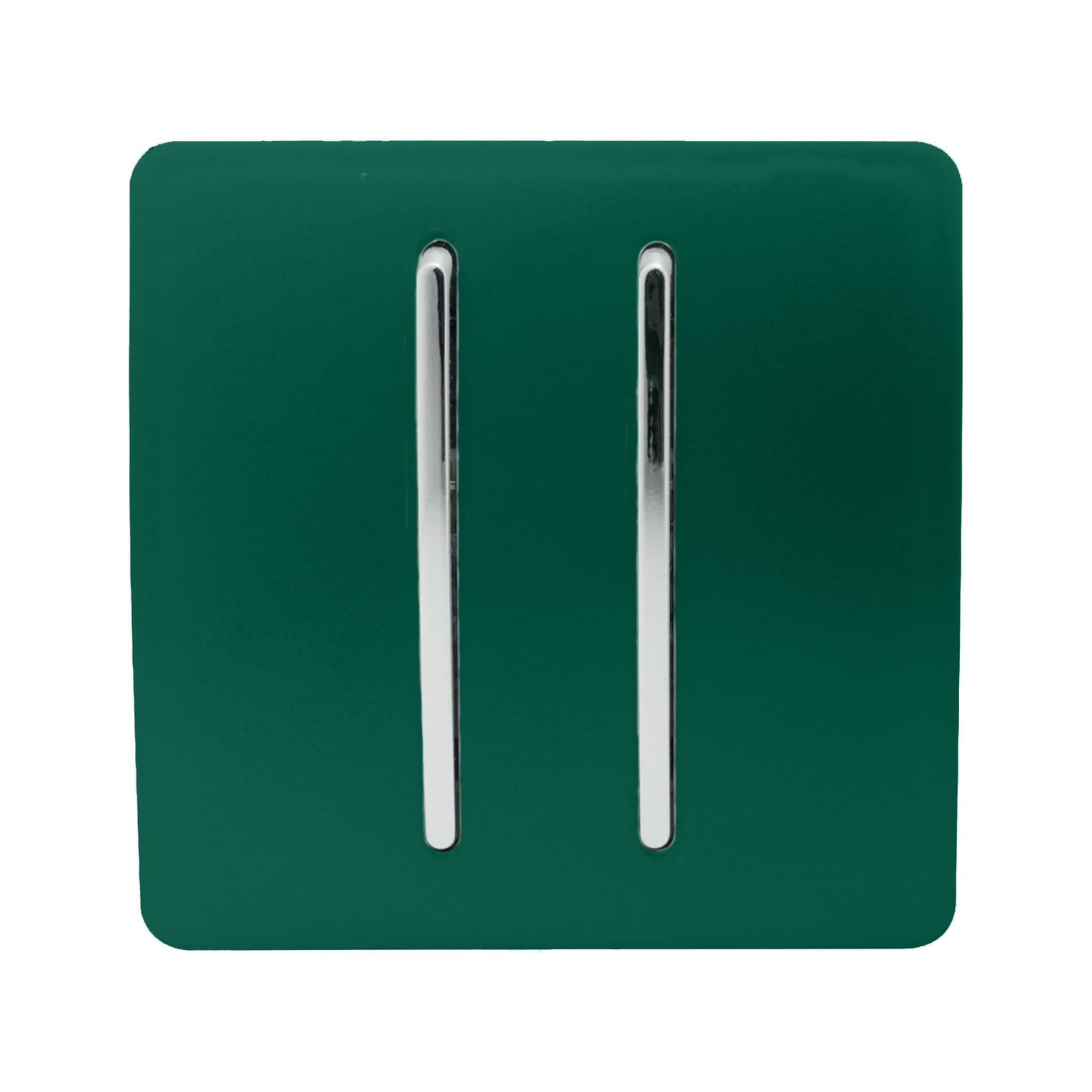 2 Gang Intermediate Rocker Light Switch