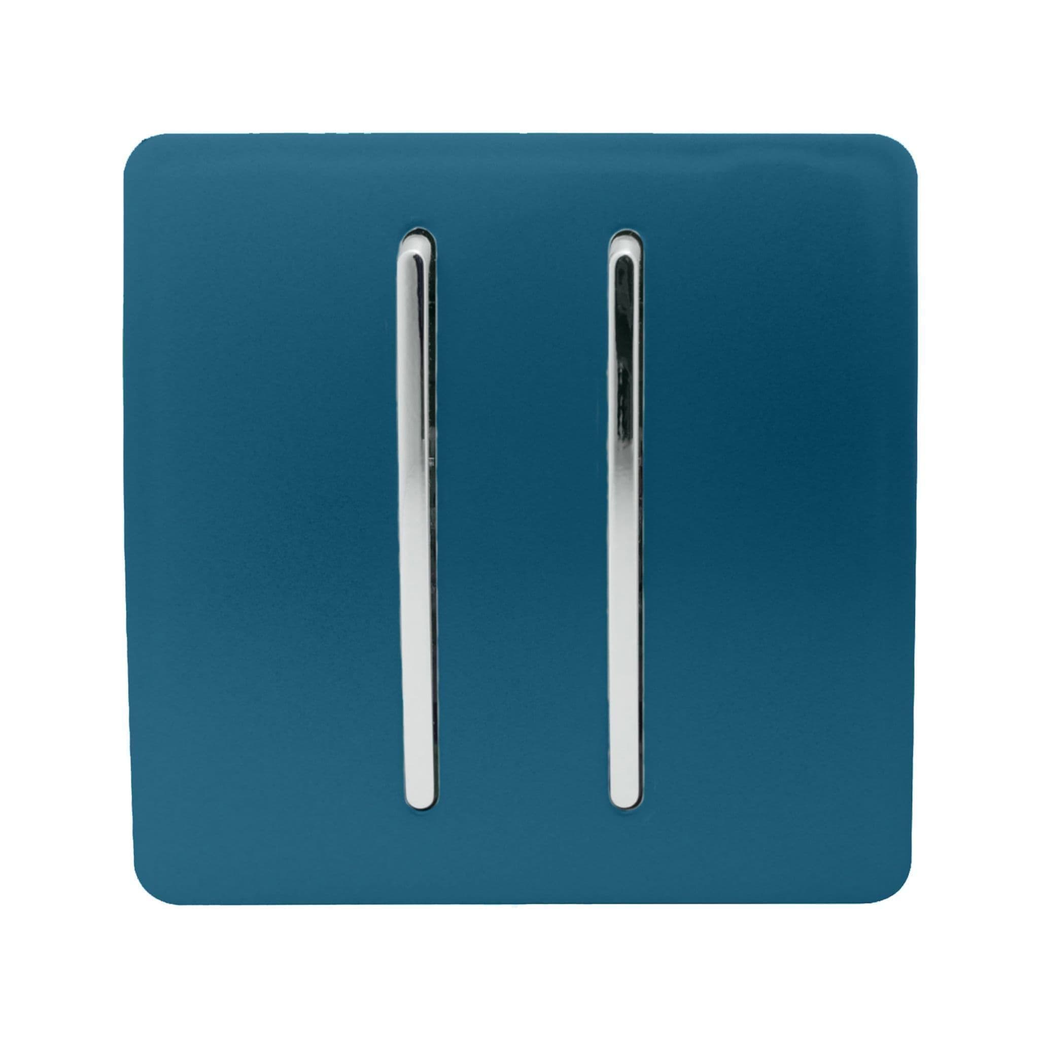 2 Gang Intermediate Rocker Light Switch