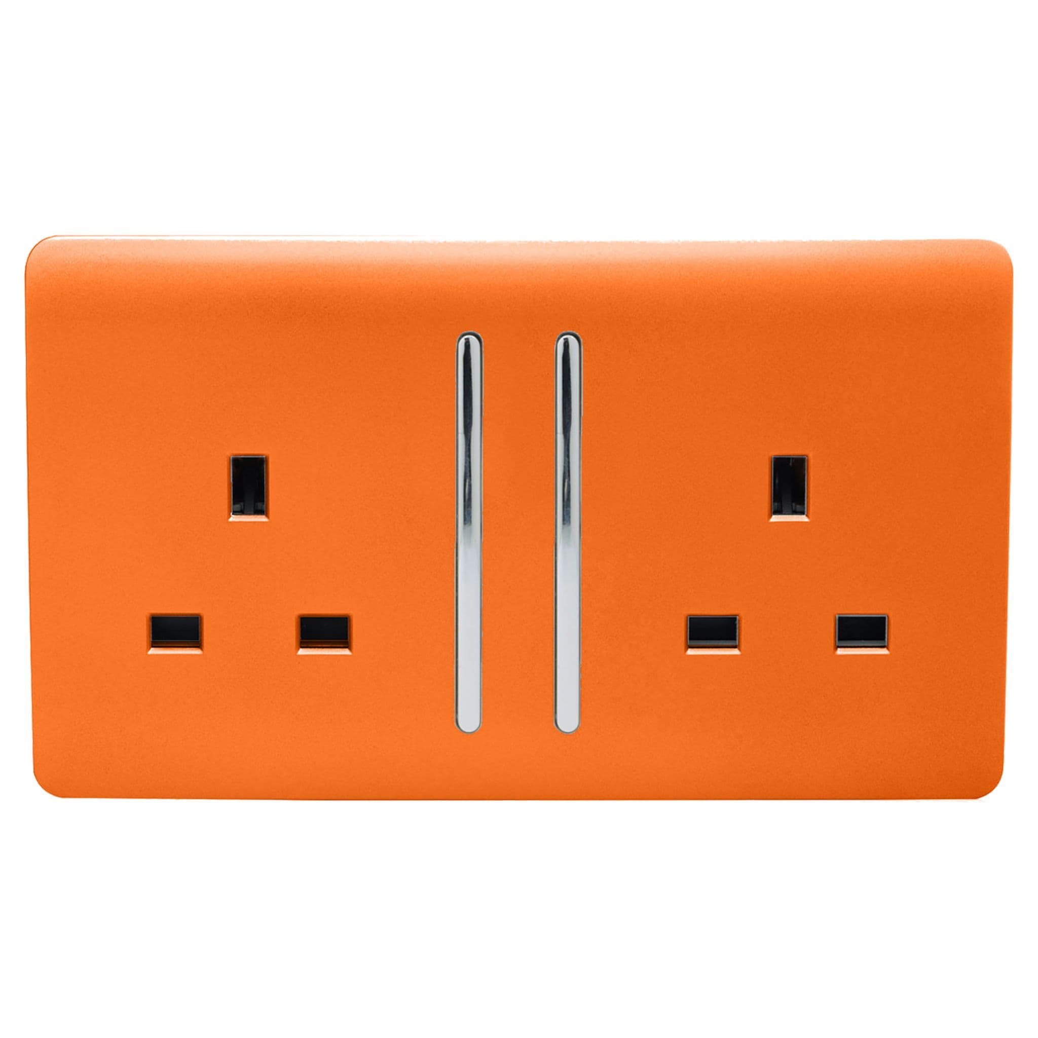 2 Gang Long Switched Plug Socket