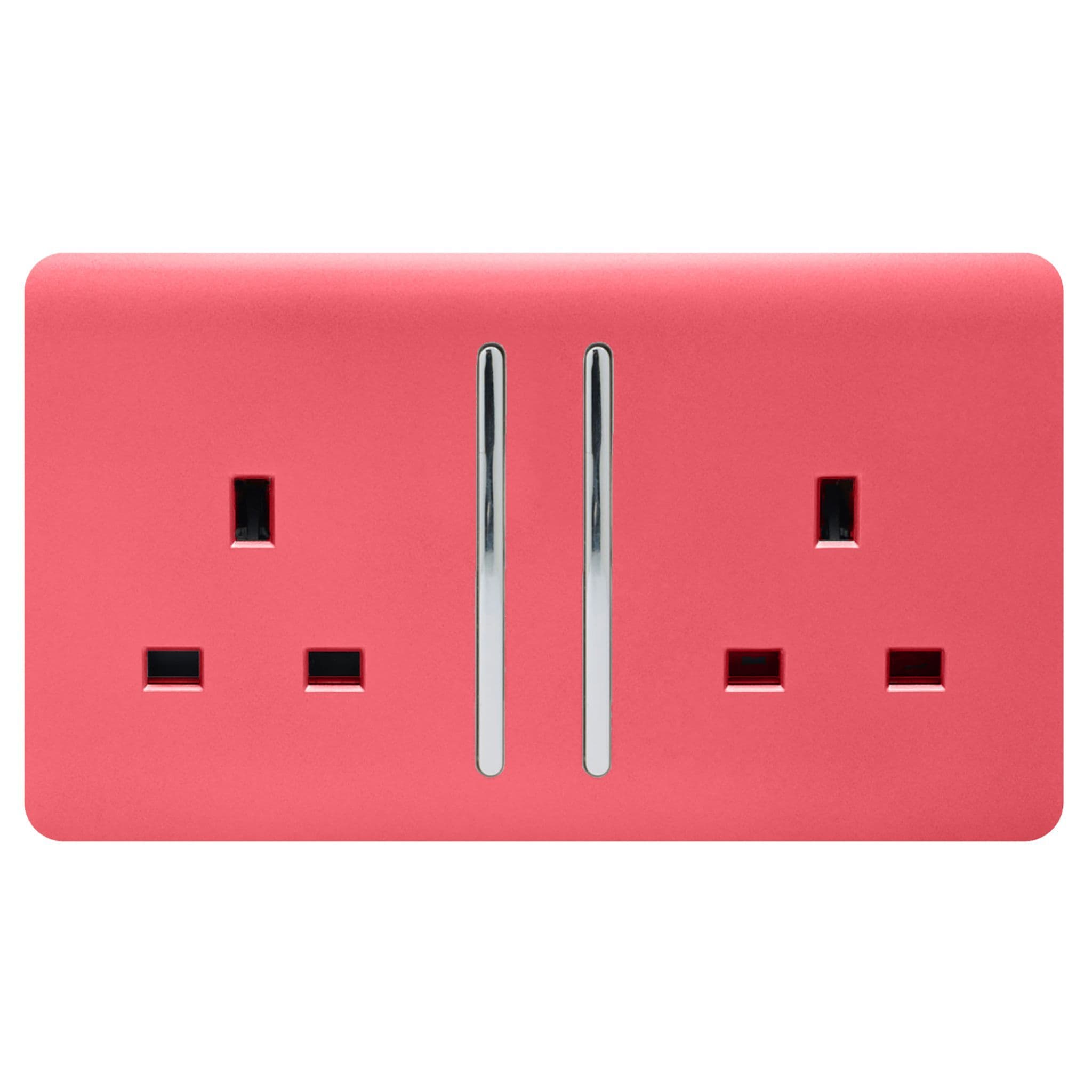 2 Gang Long Switched Plug Socket