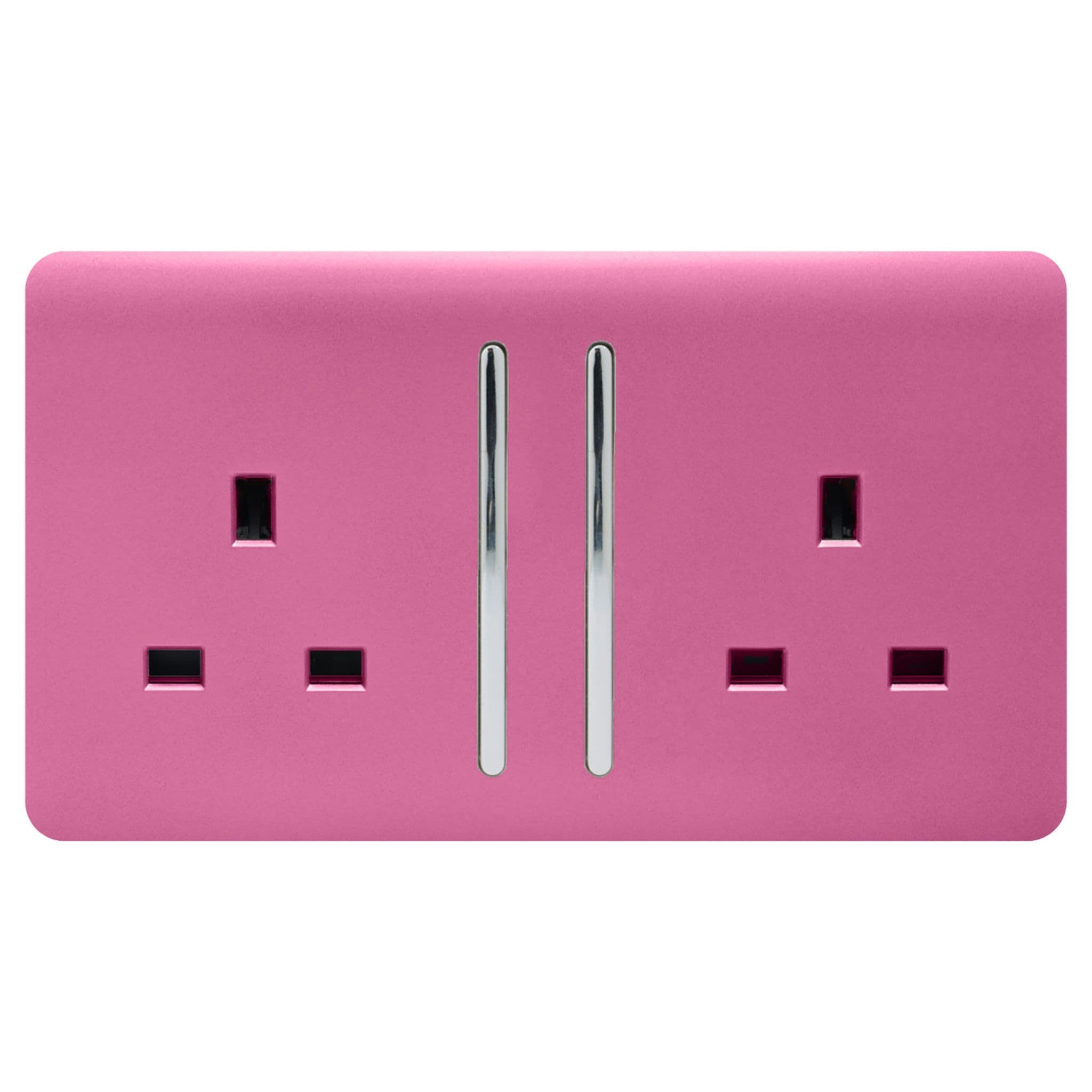 2 Gang Long Switched Plug Socket