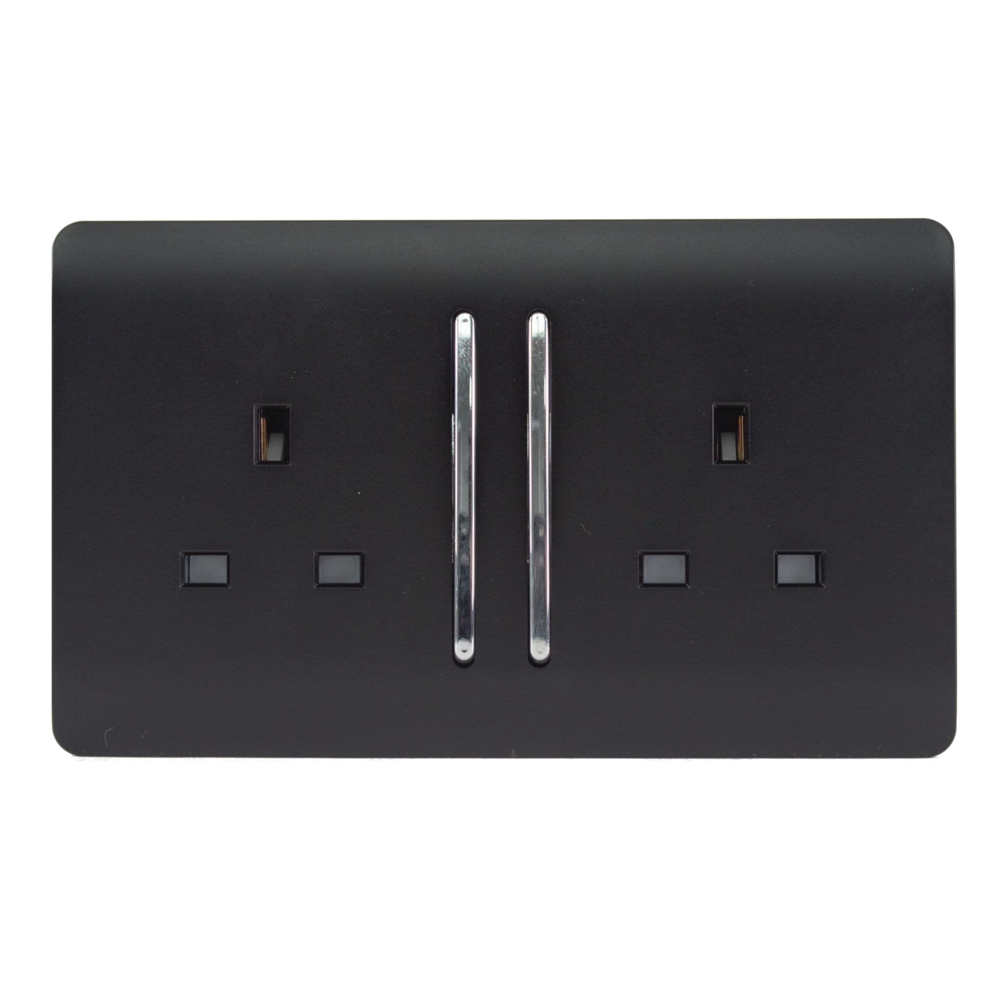 2 Gang Long Switched Plug Socket