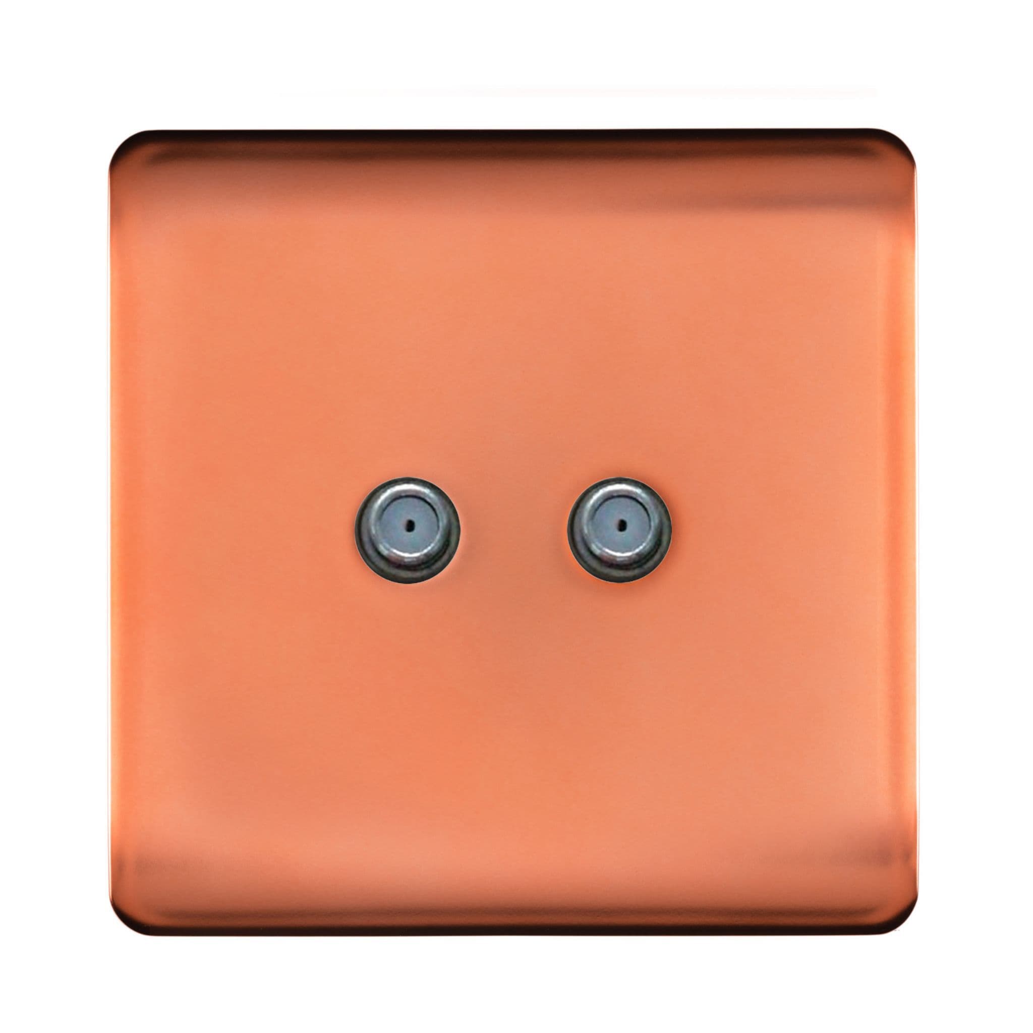 2 Gang Male F-Type Satellite Television Socket