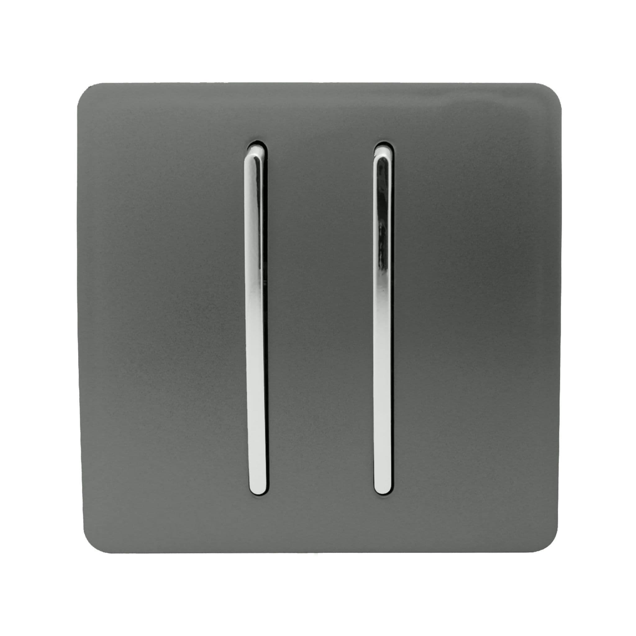 2 Gang Retractive Home Automation Switch