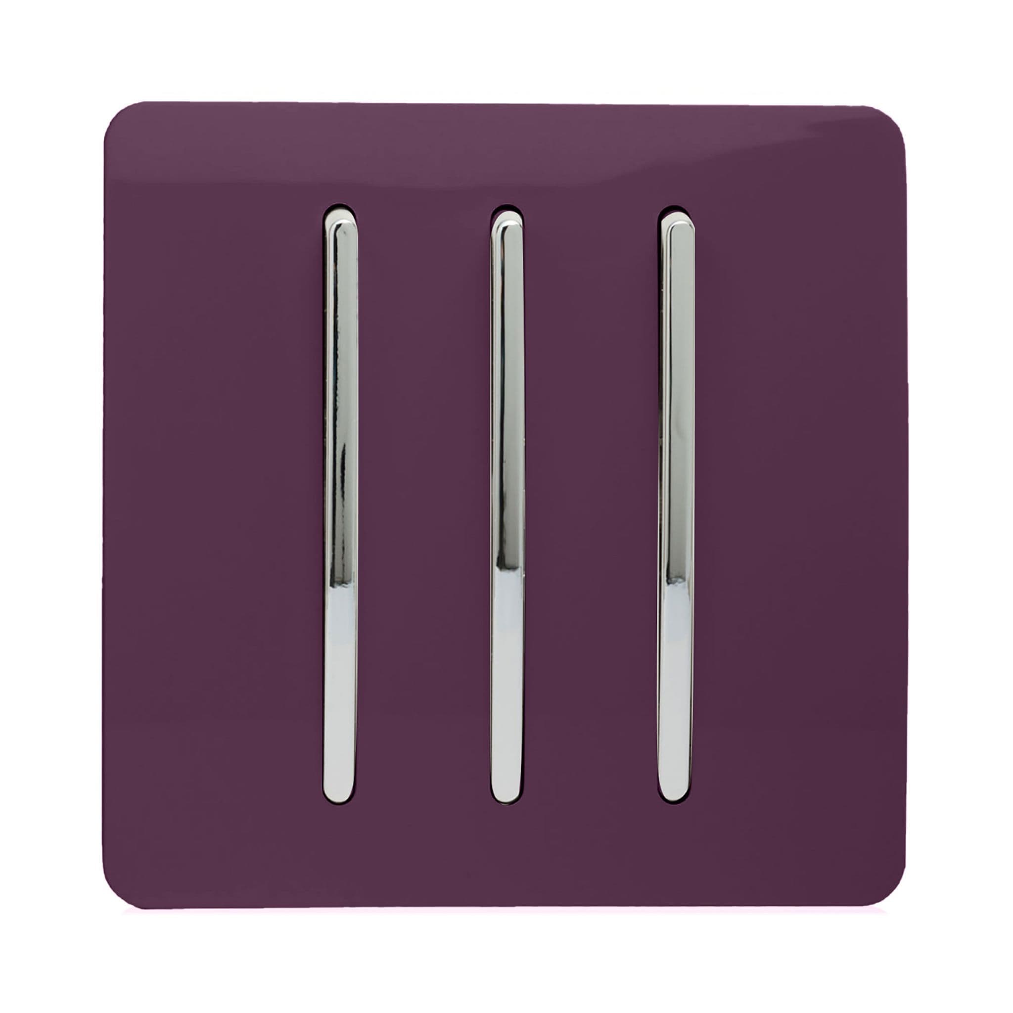 3 Gang 1 or 2 way Rocker Light Switch