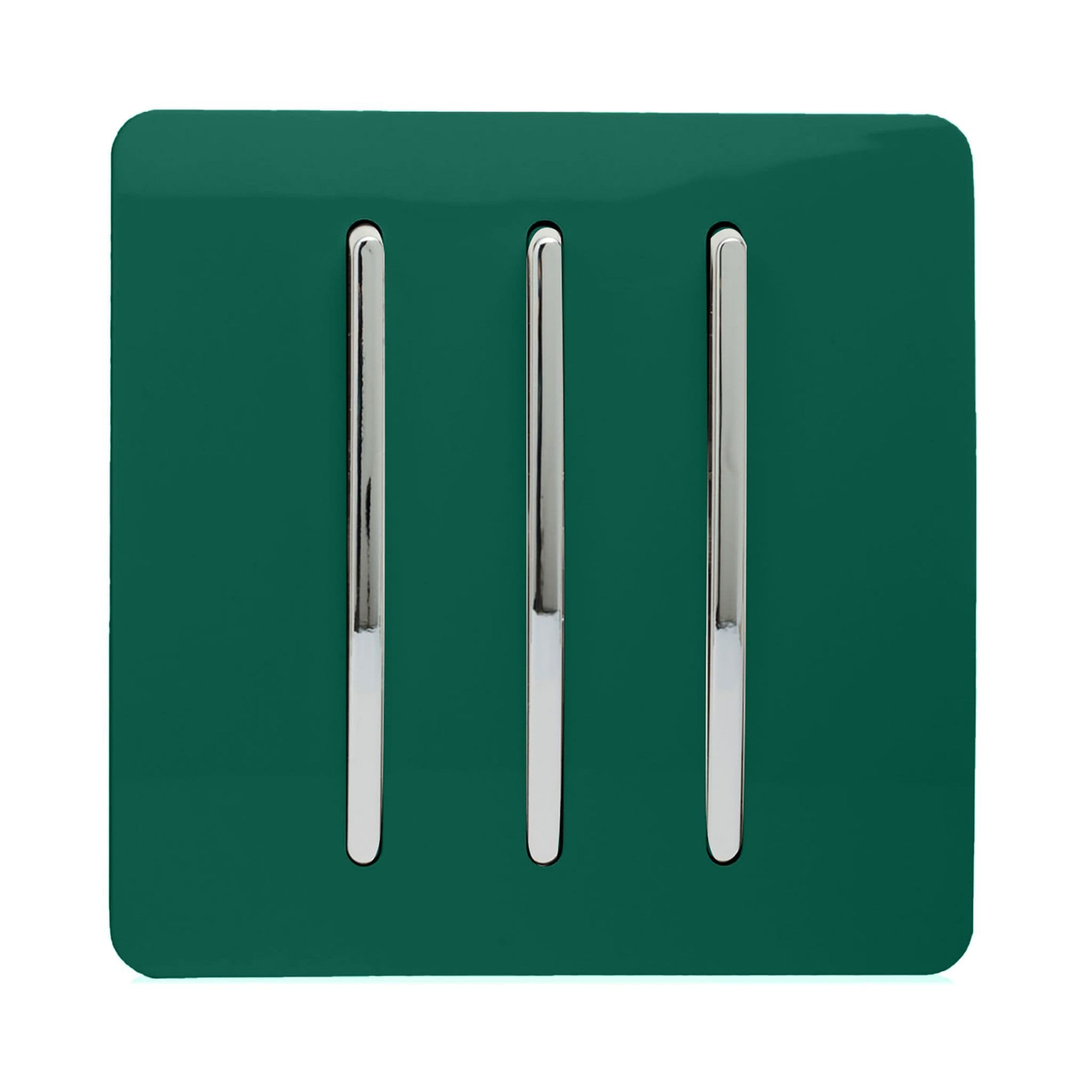 3 Gang 1 or 2 way Rocker Light Switch