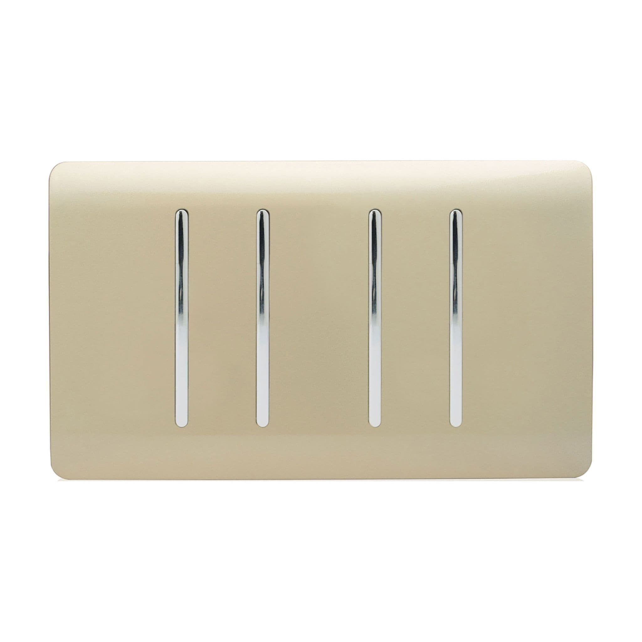 4 Gang Intermediate Rocker Light Switch