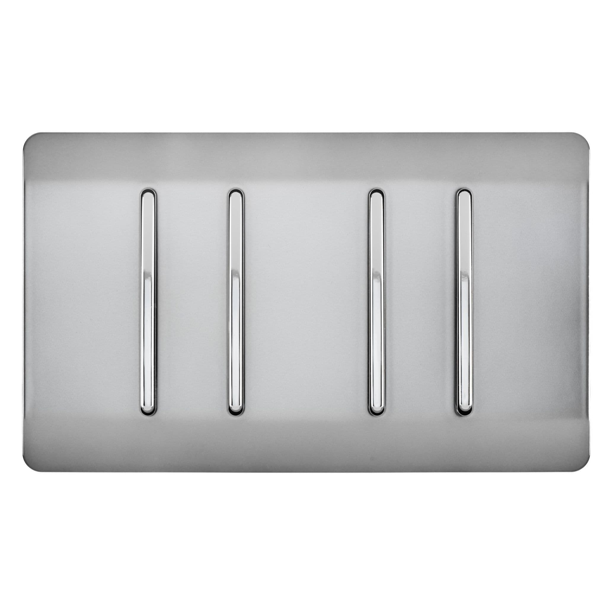 4 Gang Light Switch (1x 1 or 2 Way & 3 x Intermediate)