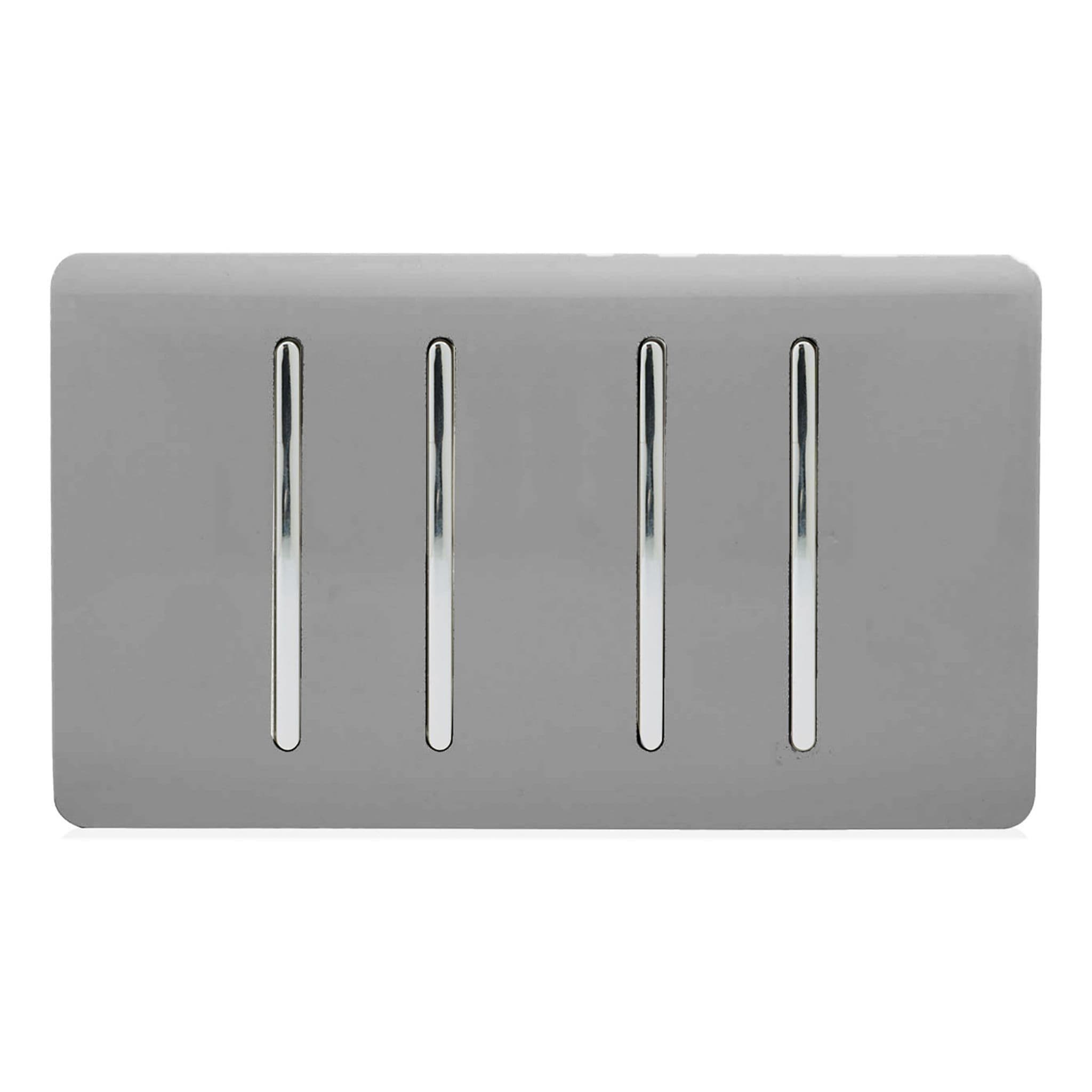 4 Gang Light Switch (1x 1 or 2 Way & 3 x Intermediate)