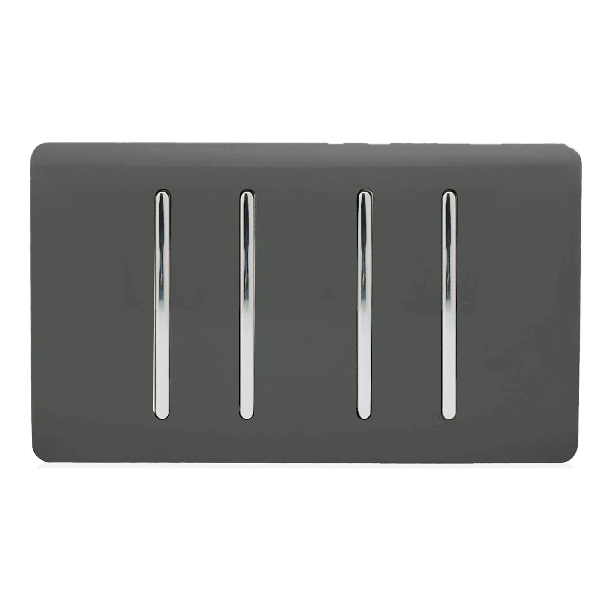 4 Gang Light Switch (2x 1 or 2 Way & 2 x Intermediate)