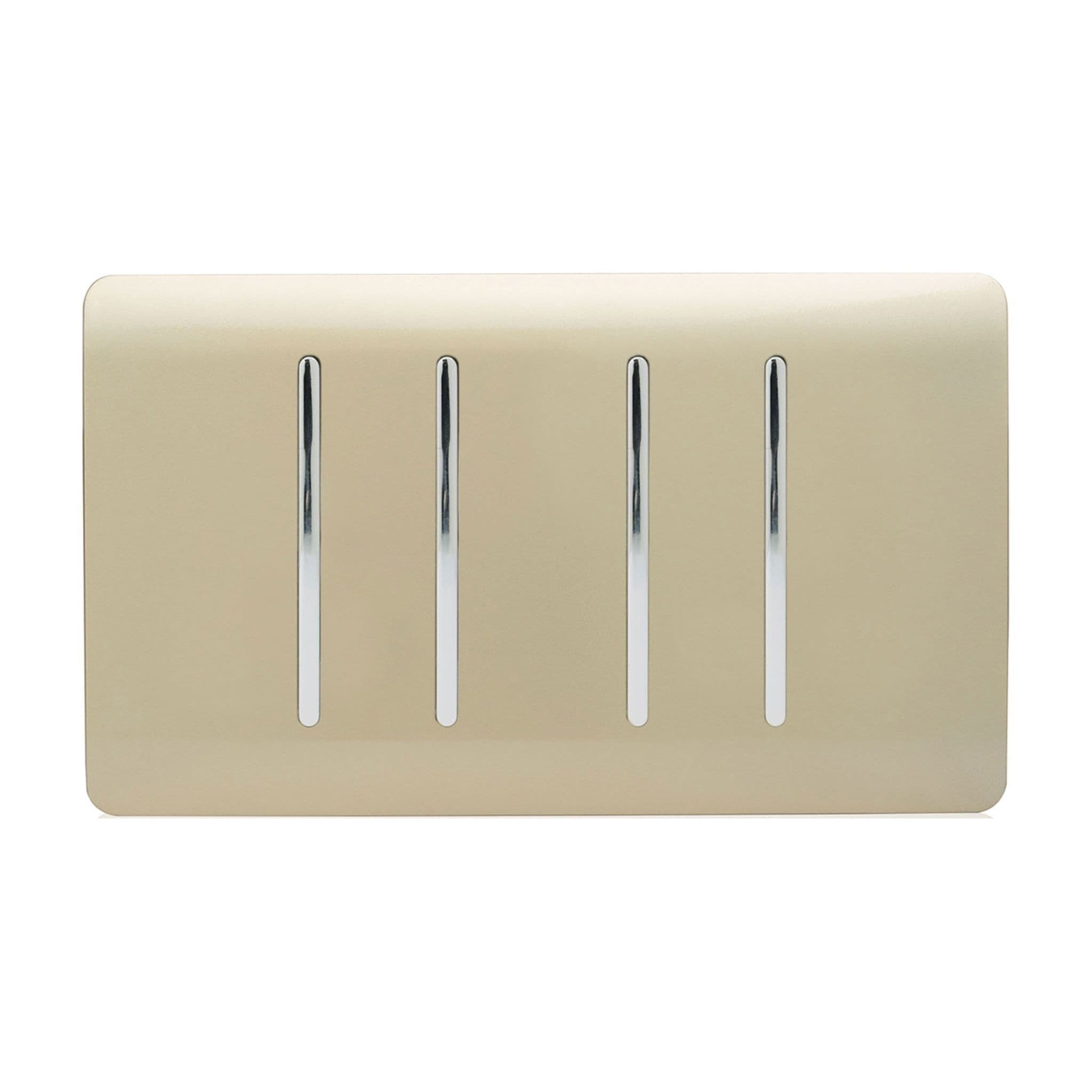 4 Gang Light Switch (3x 1 or 2 Way & 1 x Intermediate)