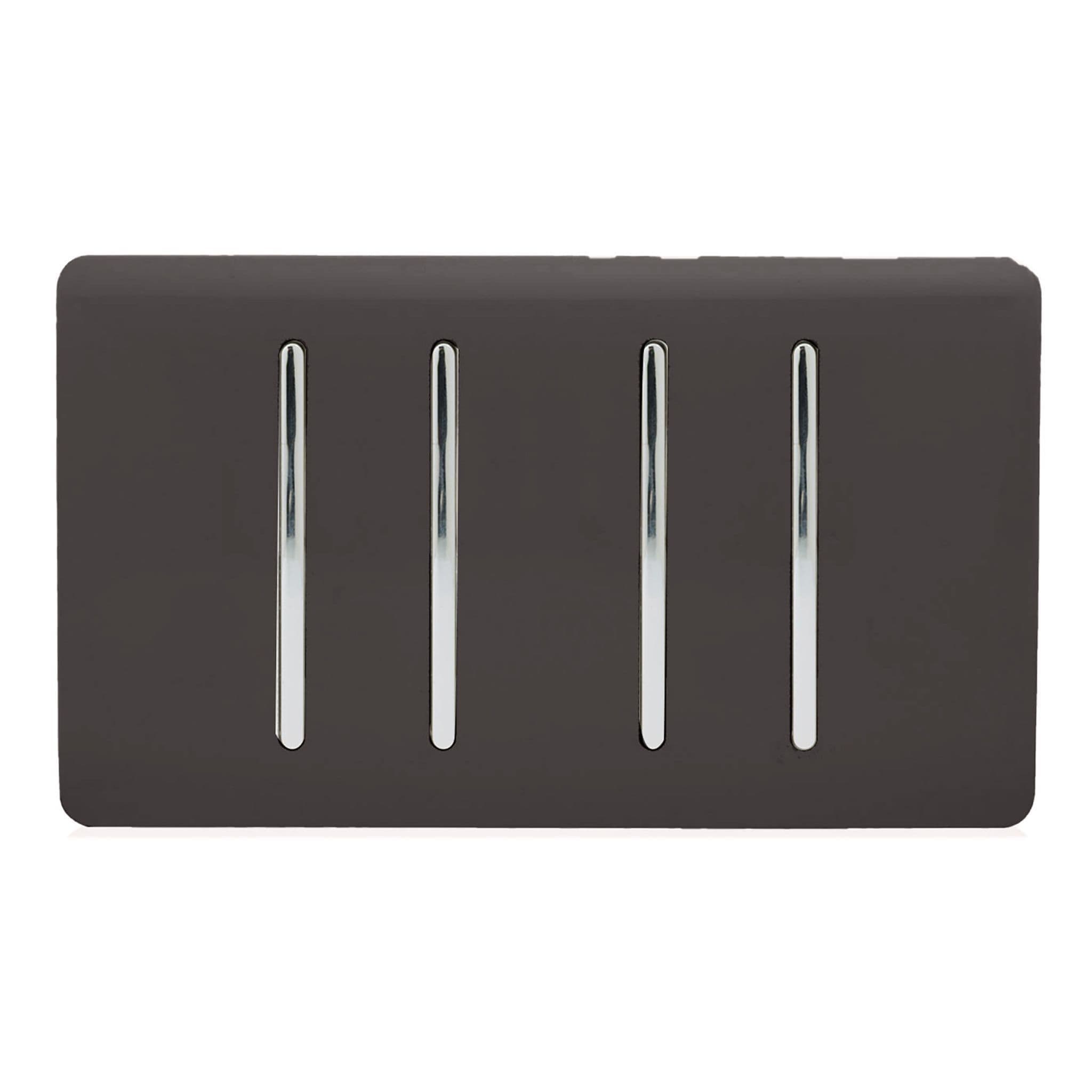 4 Gang Light Switch (3x 1 or 2 Way & 1 x Intermediate)