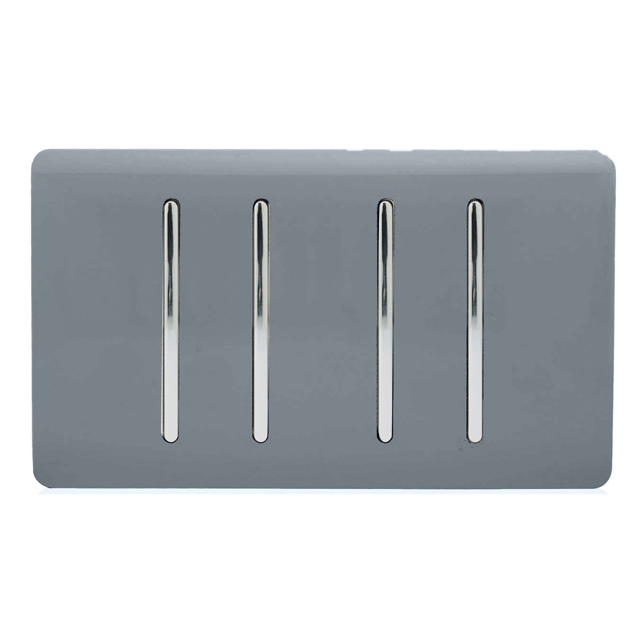 4 Gang Light Switch (3x 1 or 2 Way & 1 x Intermediate)
