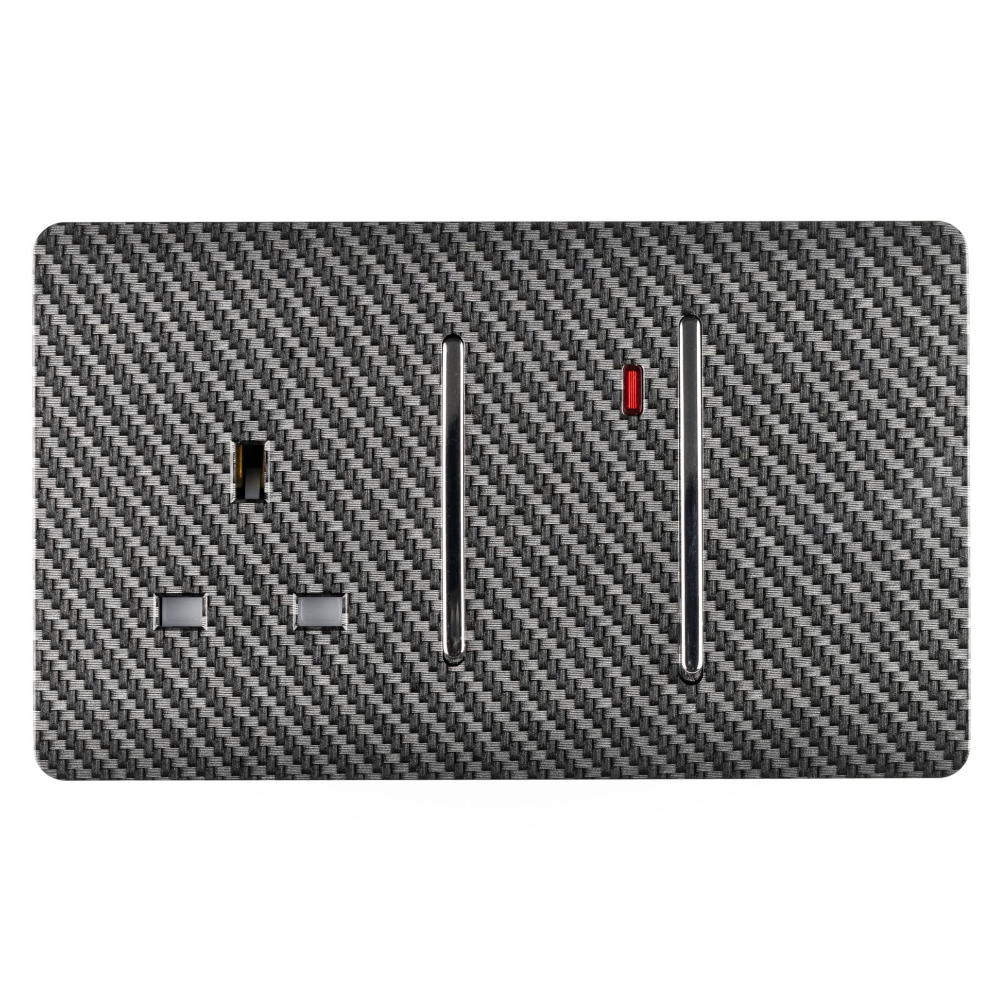 45 Amp Cooker Switch & 13 Amp Plug Socket with Neon