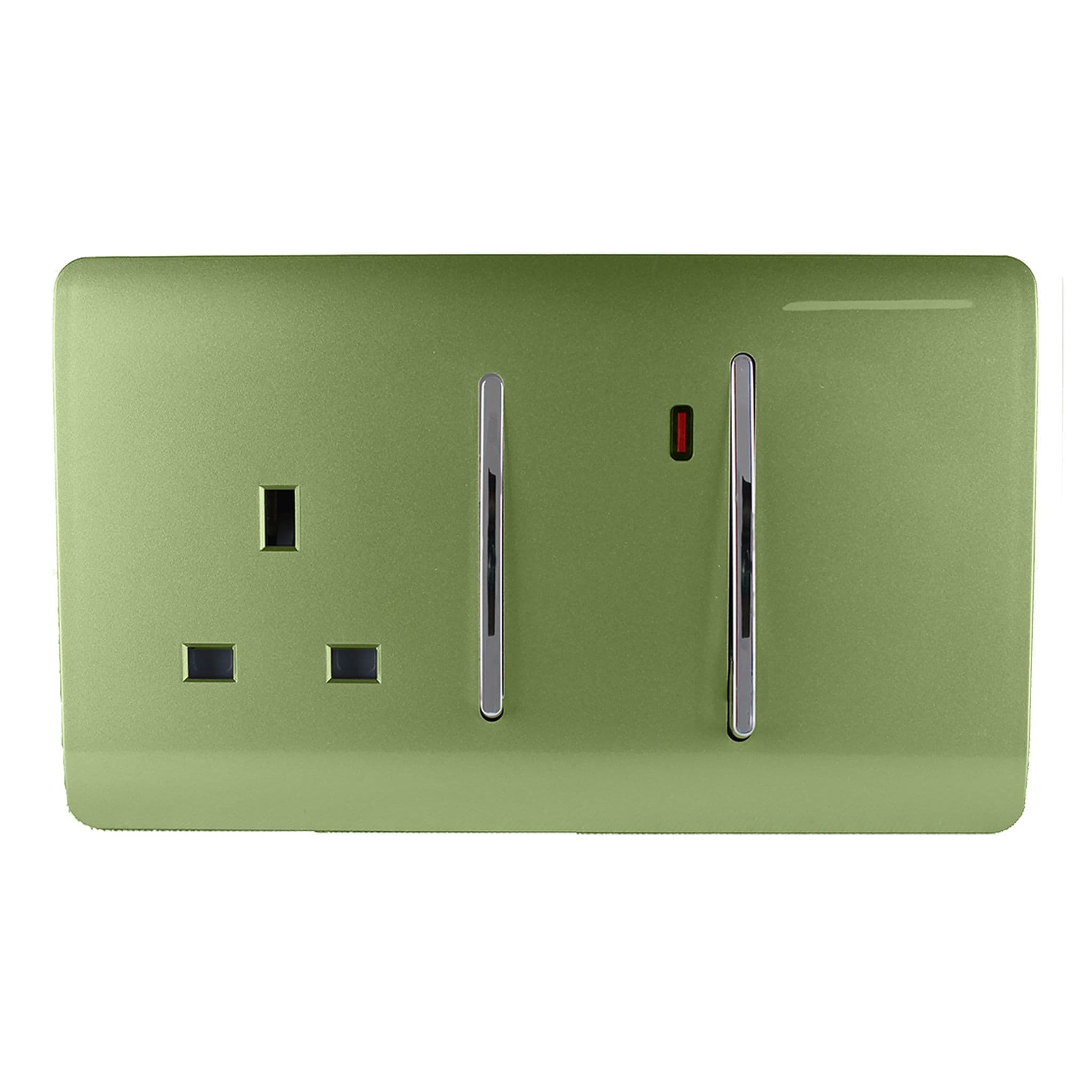 45 Amp Cooker Switch & 13 Amp Plug Socket with Neon