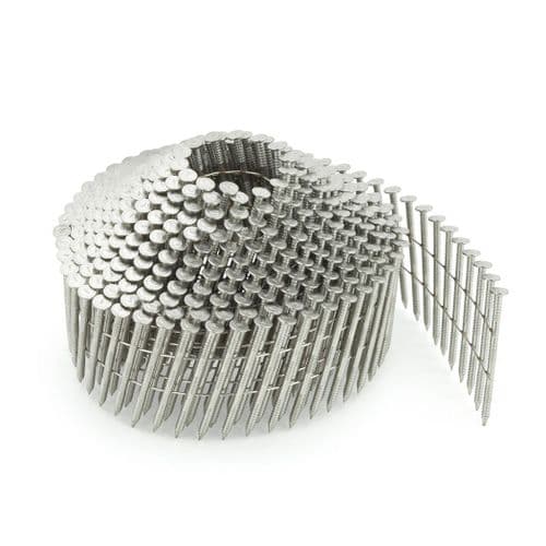 2.1 x 50mm Stainless Steel Ring Conical Coil Nails (11,200)