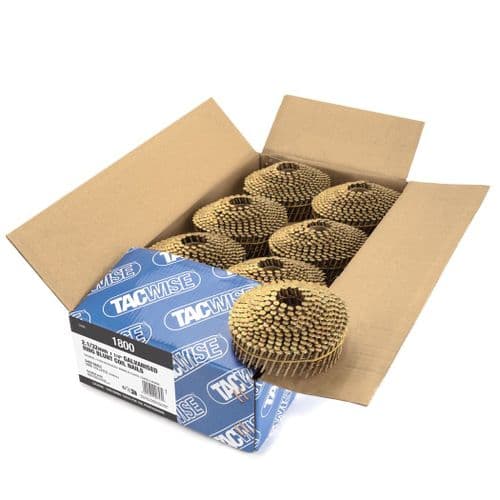Tacwise 2.1 x 32mm Galvanised Ring Blunt Conical Coil Nails (5,040)