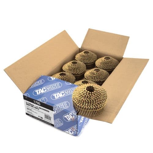 Tacwise 2.1 x 38mm Galvanised Ring Conical Coil Nails (5,040)
