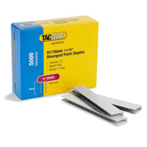 Tacwise 91/18mm Flooring Staples (5,000) *ME606 & MC606*