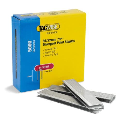 Tacwise 91/22mm Flooring Staples (5,000) *ME606 & MC606*