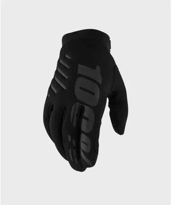 100% Brisker Gloves- Black