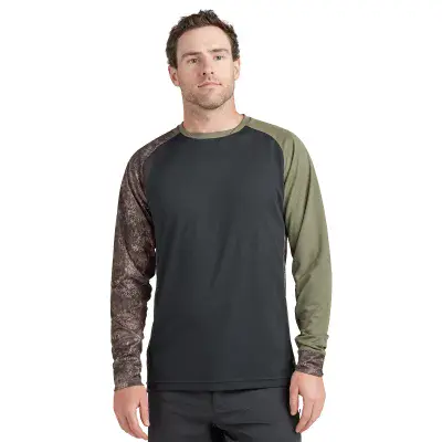 Dakine Mens Thrillium Long Sleeve Jersey- BLACK, CANOPEE GREEN, HASHER PRINT