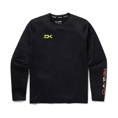 DAKINE Syncline Long Sleeve Bike Jersey - BLACK EVOLUTION