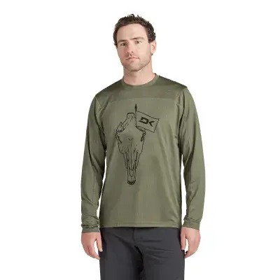 Dakine Syncline Mens Long Sleeve Jersey- CANOPEE GREEN