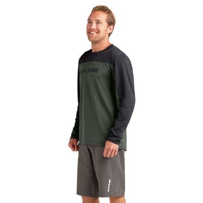 Dakine Syncline Mens Long Sleeve Jersey Peat Green