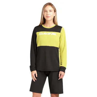 Dakine Women's Thrillium Long Sleeve Bike Jersey- Anise Green
