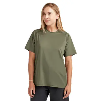 Dakine Womens Syncline Short Sleeve Jersey- CANOPEE GREEN