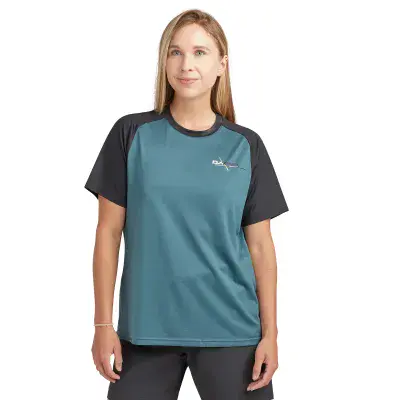 Dakine Womens Syncline Short Sleeve Jersey- GALACTIC BLUE