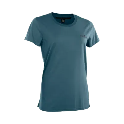 ION Women MTB Jersey S Logo DR Shortsleeve- Cosmic Blue