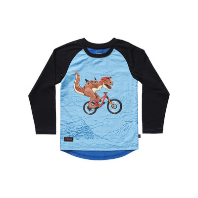 Kids Dino Windproof Jersey Blue