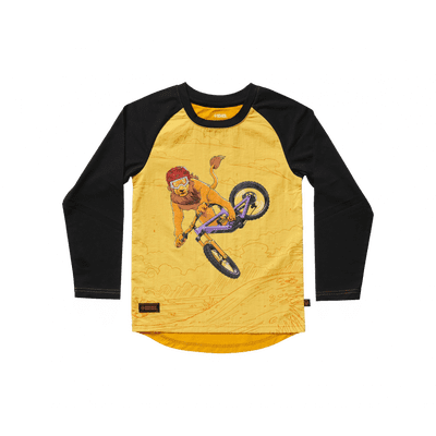 Kids Lion Windproof Jersey Yellow
