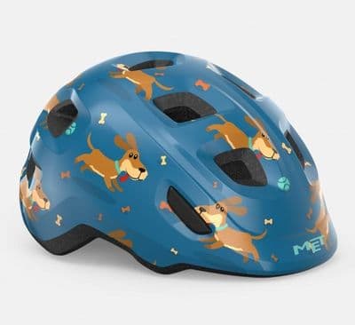 MET Hooray Helmet Blue Dogs