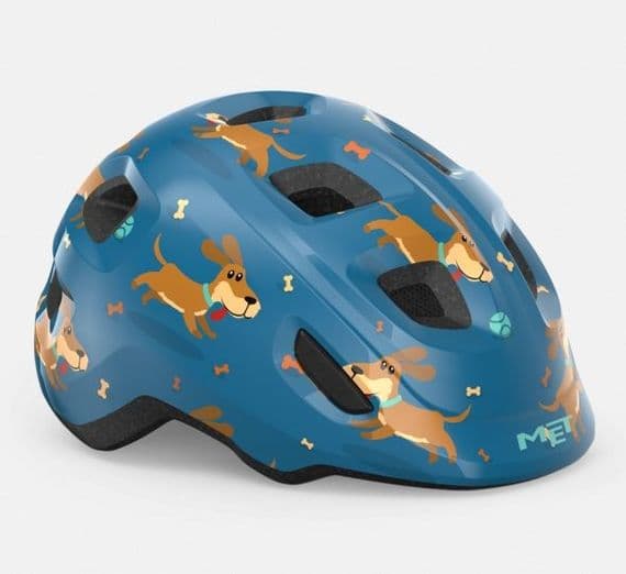 MET Hooray Helmet Blue Dogs