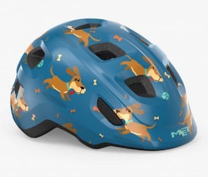 MET Hooray Helmet Dark Blue Dogs